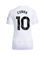 Ženske Nogometnih dresov Manchester United Matheus Cunha #10 Gostujoči 2025-26 Kratki rokavi